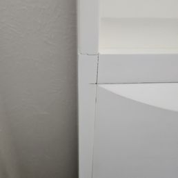 White full size bookcase headboard White full size bookcase headboard