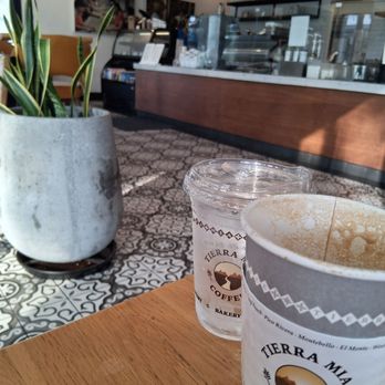 Tierra Mia Coffee - Yummy! My fave: cafe cubano with milk. Bold and just sweet enough, with a side iced water, cause I'm a drink goblin. - Coffee & Tea Near Me - West Covina, California