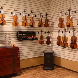 West Music - Davenport - Our string room.