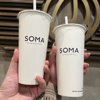 SOMA Tea & Mocktail - The paper cup is environmentally friendly, but you can't admire your drink .o. - Bubble Tea Near Me - Irvine, California SOMA Tea & Mocktail - The paper cup is environmentally friendly, but you can't admire your drink .o. - Bubble Tea Near Me - Irvine, California