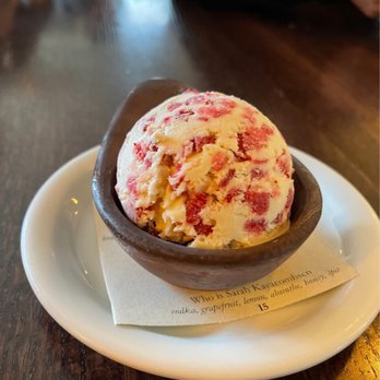 Oystercatcher - Huckleberry ice cream - American Near Me - Coupeville, Washington Oystercatcher - Huckleberry ice cream - American Near Me - Coupeville, Washington