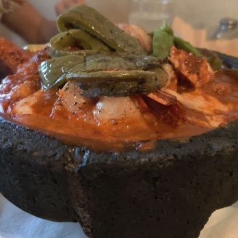 Los Agaves - Molcajetes (Sea & Earth).   First time and won't be the last!  Great sharing dish! - Tacos Near Me - Santa Barbara, California