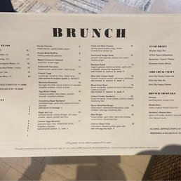 Brunch Menu