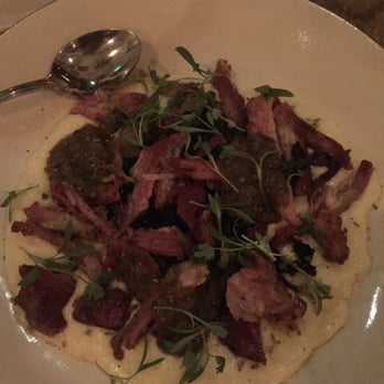 Rustic Canyon - Prick shoulder with polenta - Wine Bars Near Me - Santa Monica, California Rustic Canyon - Prick shoulder with polenta - Wine Bars Near Me - Santa Monica, California