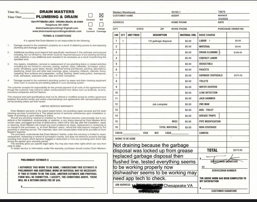 Slide of Drain Masters Plumbing