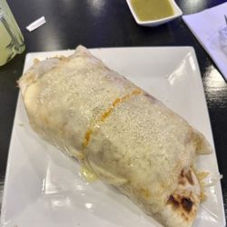 Mexico Jophsua 19 Grocery & Restaurant - Two meat burrito (chicken and carnitas). I could only eat half.