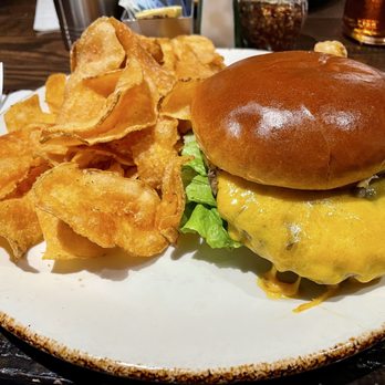 The Pub At 333 - burger with cheddar and chips - Pizza Near Me - Oakmont, Pennsylvania The Pub At 333 - burger with cheddar and chips - Pizza Near Me - Oakmont, Pennsylvania