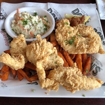 Dons Seafood - Covington - CAMP CHICKEN; chicken tenders with sweet potato fries and coleslaw - Seafood Near Me - Covington, Louisiana Dons Seafood - Covington - CAMP CHICKEN; chicken tenders with sweet potato fries and coleslaw - Seafood Near Me - Covington, Louisiana