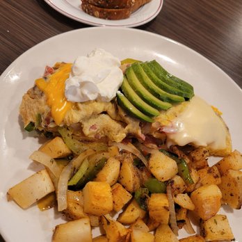 Cheliz - Cheliz Omelet with country potato and wheat toast - Diners Near Me - Redlands, California Cheliz - Cheliz Omelet with country potato and wheat toast - Diners Near Me - Redlands, California