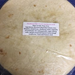 Valencia's Market - Locally made!  Flour tortillas