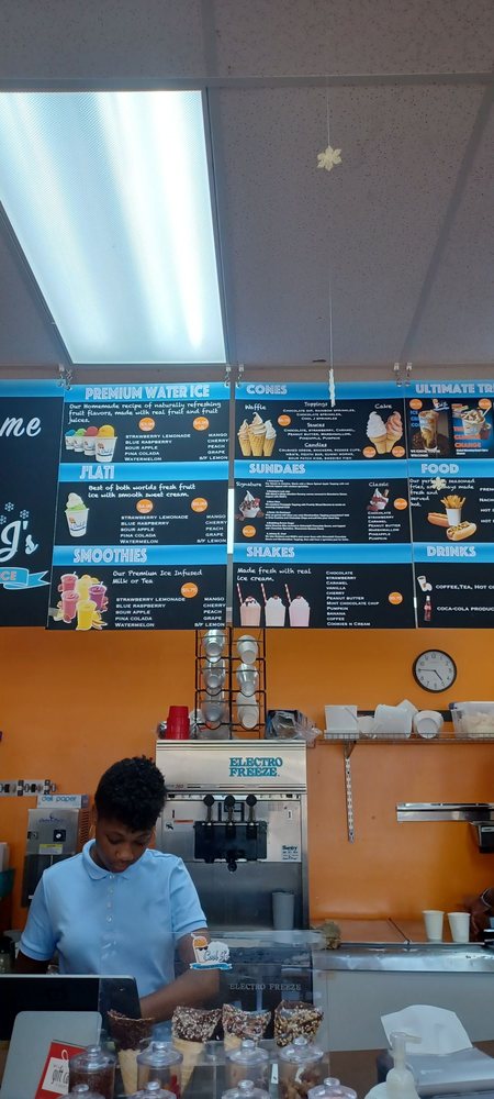 Cool J's Premium Water Ice Logo
