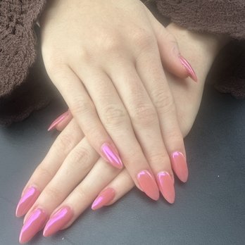 Cheri Nail Bar - Pink Chrome - Nail Salons Near Me - Fullerton, California