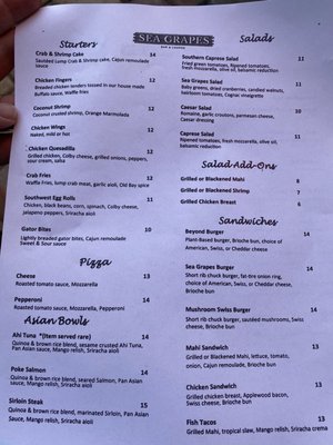 Menu photo 5 Sea Grapes Restaurant Indialantic, FL Menu photo 5 Sea Grapes Restaurant Indialantic, FL