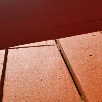 Keith Young Home Repair - That's a sliver of the brand new,  pressure treated wood he JUST secured and painted. - Handyman Near Me