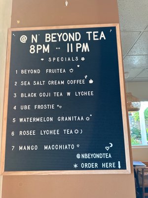 Menu photo 8 N' Beyond Tea Alhambra, CA