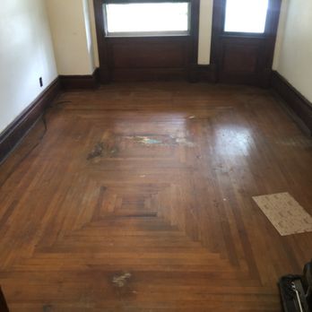 PB & J Handyman Services - Hardwood floor prior to refinishing. - General Contractors Near Me PB & J Handyman Services - Hardwood floor prior to refinishing. - General Contractors Near Me