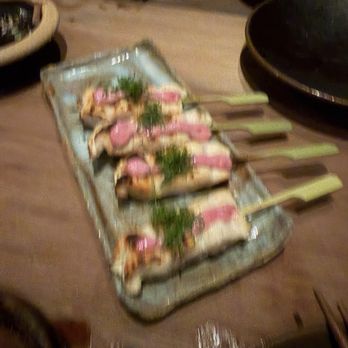Rintaro - chicken skewers with ume mayo and shiso - Izakaya Near Me - San Francisco, California