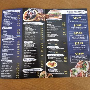 Olympia Cafe - Menu - Pizza Near Me - Atlantic Beach, Florida