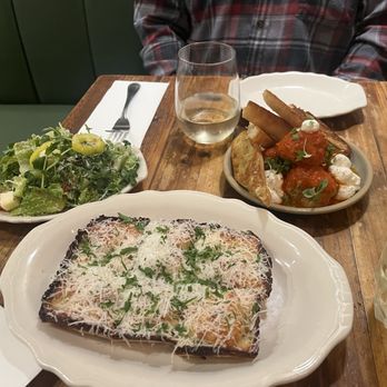 The Flying Noodle - Italian salad, cheese bread and meatballs. - Noodles Near Me - Traverse City, Michigan The Flying Noodle - Italian salad, cheese bread and meatballs. - Noodles Near Me - Traverse City, Michigan