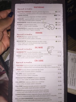 Menu photo 1 Vapiano São Paulo, SP