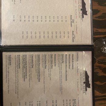 Witch Creek Winery - Drink menu - Wine Bars Near Me - Carlsbad, California