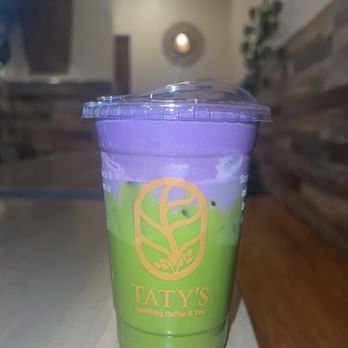 Taty's Specialty Coffee & Tea - UBE MATCHA LATTE - Coffee & Tea Near Me - Westminster, California