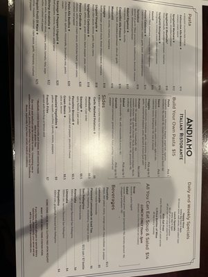 Menu photo 2 Andiamo Woodbury, MN