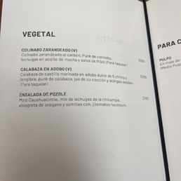 Menu Menu