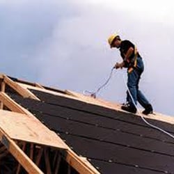 Blue Bird Overhead Doors Roof Installation
