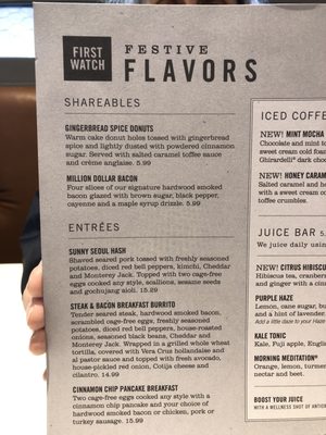 Menu photo 8 First Watch Tallahassee, FL