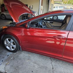 Bancroft Smog Test Only - Car getting smog test in progress