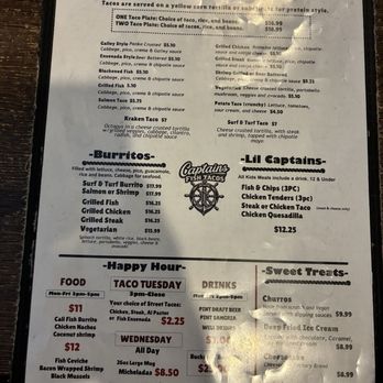 Captains Fish Tacos - Menu 4/2026 - Seafood Near Me - Victorville, California Captains Fish Tacos - Menu 4/2026 - Seafood Near Me - Victorville, California