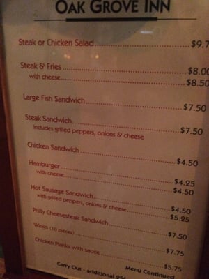 Menu photo 4 Oak Grove Ellwood City, PA Menu photo 4 Oak Grove Ellwood City, PA