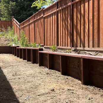 Rojo's Fences - 2ft retaining wall. 7ft fence with piano top finish. - Fences & Gates Near Me - Livermore, California