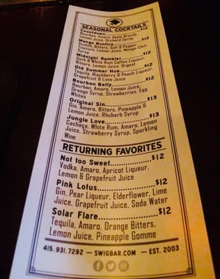 Menu photo 5 Swig San Francisco, CA Menu photo 5 Swig San Francisco, CA