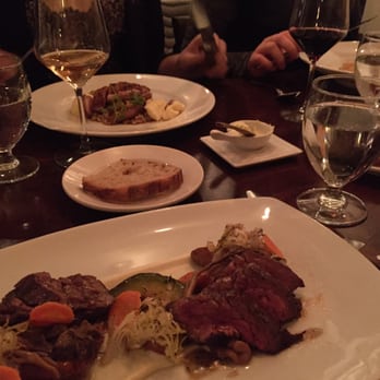 Fruition Restaurant - Steak (close shot) and duck (far shot) - New American Near Me - Denver, Colorado