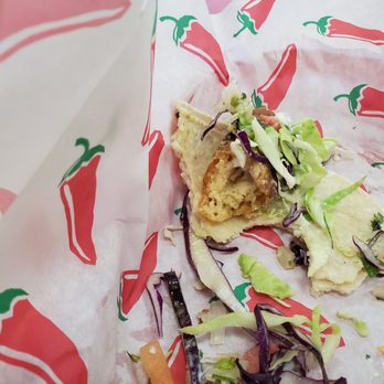 Don Ladis Taco Shop - Um, excuse me, but where's the fish!??? This must be their hush puppie taco for lack of a better term. - Mexican Near Me - Gresham, Oregon