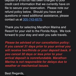 Reservation confirmation