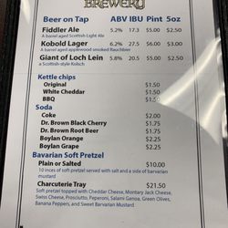 Dancing Kilt Brewery - Beer menu