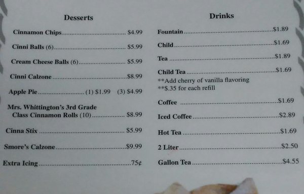 Menu photo 2 Mi Amor's Pizzeria Chocowinity, NC