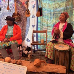 Lark Camp - In 2025 there was great Zimbabwe instruction in drumming, dance and singing.
