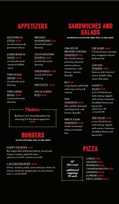 Menu photo 2 Humpy's Bar and Grill Russellville, MO