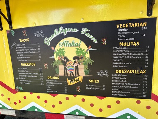 Menu photo 4 Guadalajara Tacos Kihei, HI Menu photo 4 Guadalajara Tacos Kihei, HI