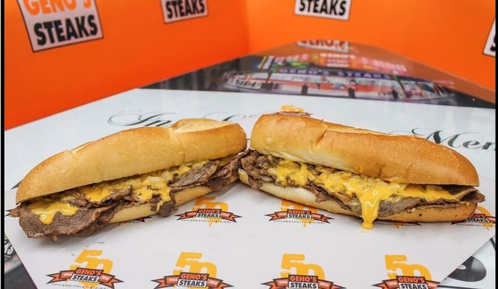 Food from Geno's Steaks