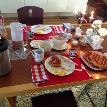 Anderson Bed & Breakfast - Breakfast day 2 :) half eaten by the time I thought to capture the moment - Bed & Breakfast Near Me - Manhattan, Kansas Anderson Bed & Breakfast - Breakfast day 2 :) half eaten by the time I thought to capture the moment - Bed & Breakfast Near Me - Manhattan, Kansas