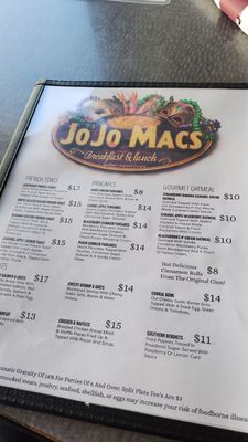 Menu photo 1 Jo Jo Macs Albany, OR