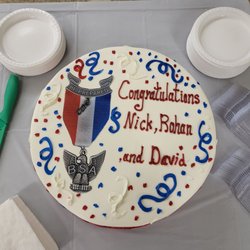 The Icing On The Cake - Eagle COH cake ready to serve