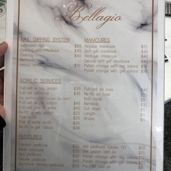 Bellagio Nail Spa - Service list with prices! - Nail Salons Near Me - Grand Junction, Colorado Bellagio Nail Spa - Service list with prices! - Nail Salons Near Me - Grand Junction, Colorado