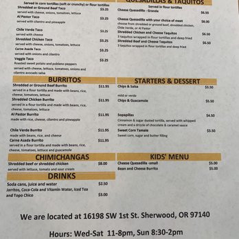 Araceli’s Cocina - menu - Mexican Near Me - Sherwood, Oregon Araceli’s Cocina - menu - Mexican Near Me - Sherwood, Oregon