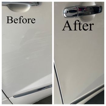 Temecula Mobile Detailing - Scratches from garage he removed them all - Auto Detailing Near Me